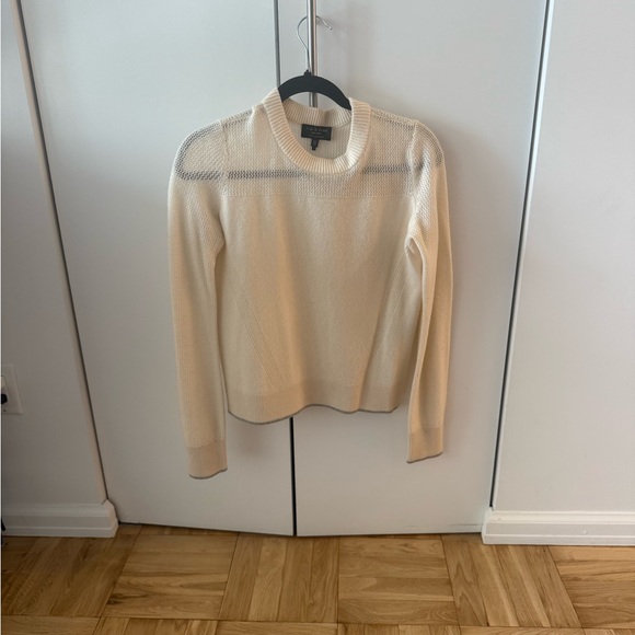 [Rag & bone] 100% Cashmere Cream Sweater - Picture 1 of 6